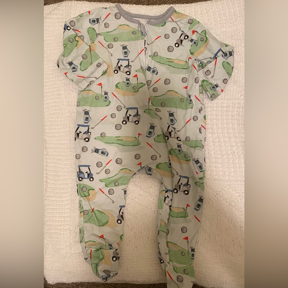 Mudpie golf 3-6 mo footed pajamas